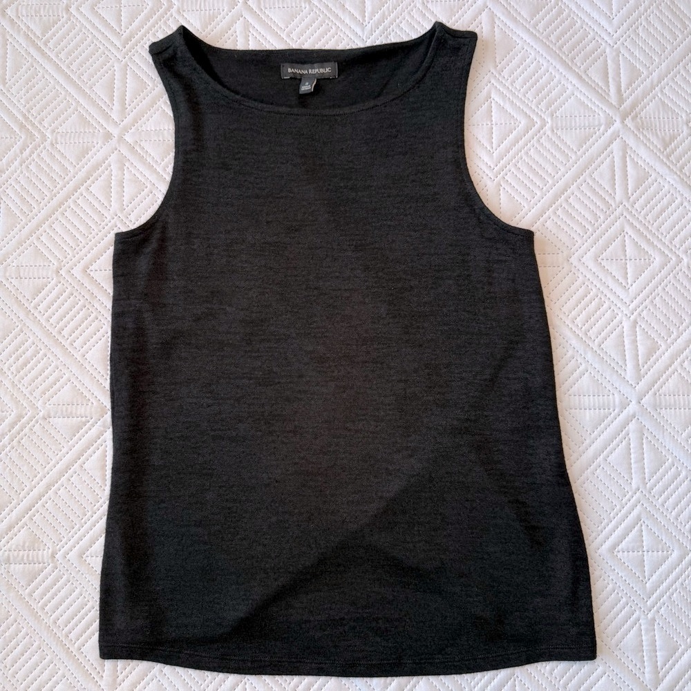 Banana Republic Elegant Black Sleeveless Top Size S